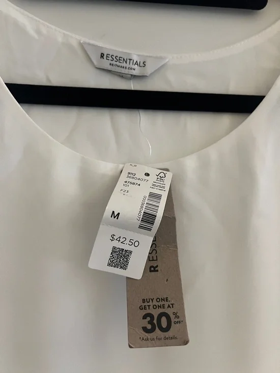 Reitmans R Essentials White Sleeveless Tank - Picture 6 of 12